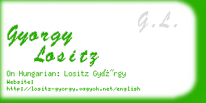 gyorgy lositz business card